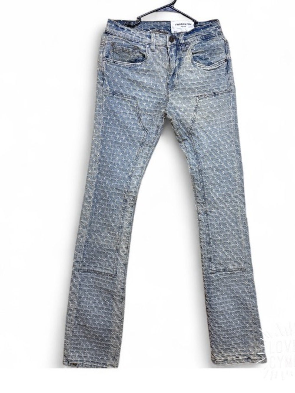 FWRD Denim Light Blue Jacquard Jeans 3 (31) Purple Style